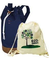 Logo Printed Drawstring Bags