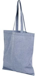 Product image of Heather Blue Pheebs Branded Recycled Tote Bags from The Promobag Warehouse